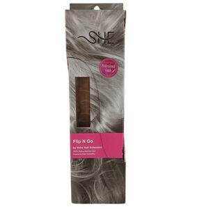 SHE Flip N Go Hair Extension 16-18” #18/24 100% Remy Human Hair NEW Blonde